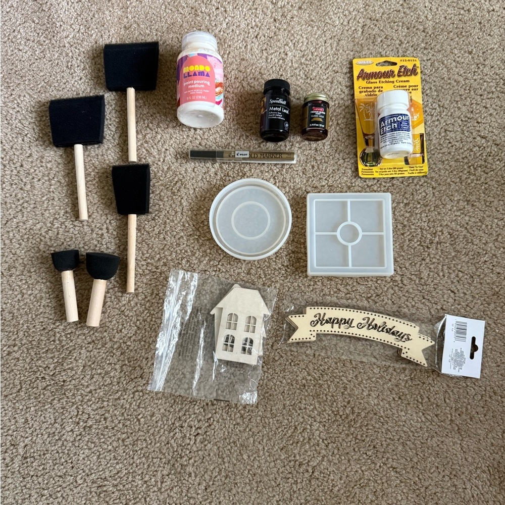 Ultimate DIY Creative Craft Supply Lot - 14 Piece Starter Set